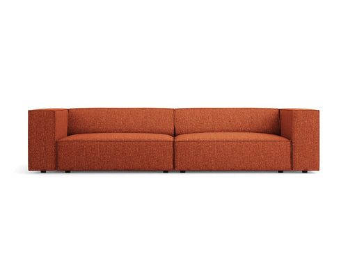 Cosmopolitan Design Bank Arendal 4-zits, chenille, terracotta - 102x244x70cm