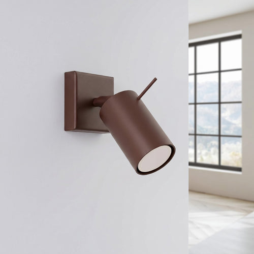 Sollux Lighting Wandlamp RING bruin - 8x16x8cm