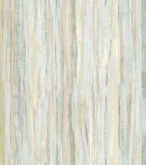 Sanders & Sanders behang strepen beige en lichtblauw - 53 cm x 10 m - 640021