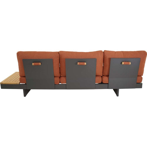 Lesli Living loungebank Barbados - rood - 245x71x70cm