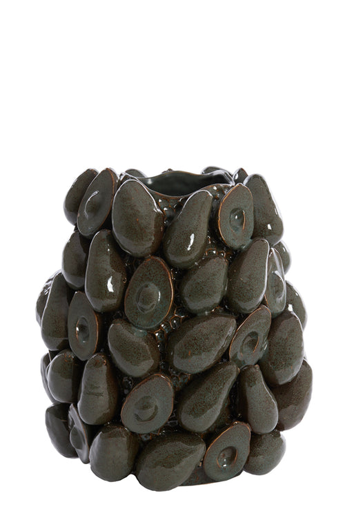 Light & Living vaas AVOCADO - Ø33x37.5cm - bruin