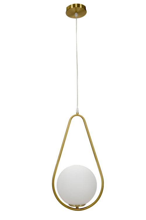 Mauro Ferretti kroonluchter - 24x20x47 cm - goud/wit
