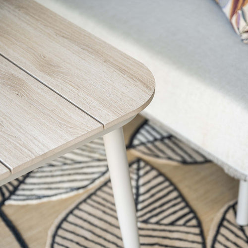 Garden Impressionslounge dining tafel Lagan 160x90 cm - taupe-light teak vironwood