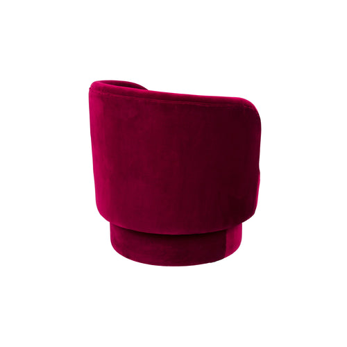 Dutchbone Dorothy Fauteuil Velvet Rood - vtwonen shop