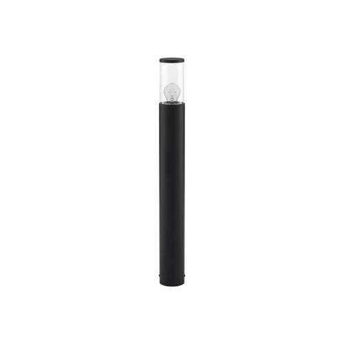 Merano Athens Buitenpaal Donkergrijs Aluminium, Heldere LED E27 IP65
