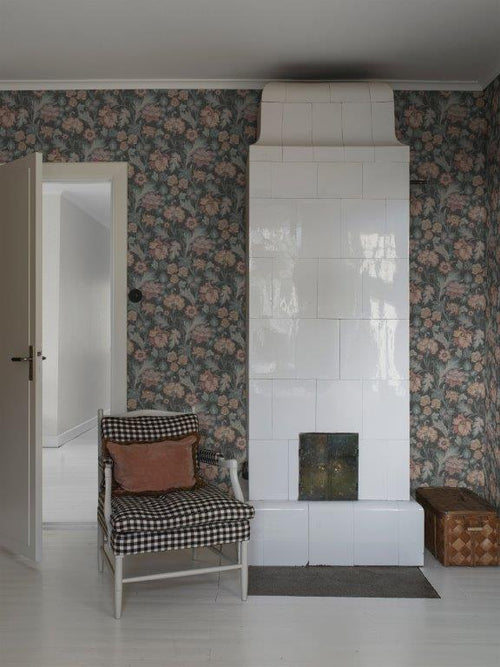 Borastapeter fotobehang bloemen donkergroen - 180 x 265 cm - 661025 - vtwonen shop