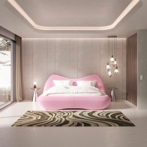 Kare Design Bed Fluid Dreams 180x200cm roze