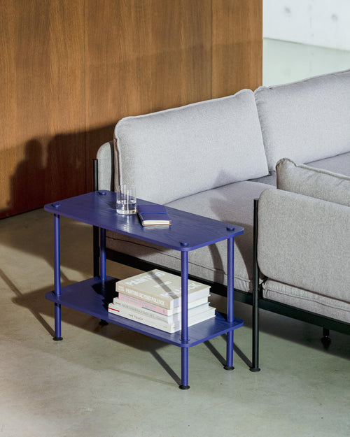 noo.ma Teidi 2-laags houten rekunit - modulair, eikenfineer, 115 x 38 x 9 cm