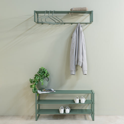 Spinder Design kapstok Rex 2 XL (100 Cm) - Dusty Green - 7 haken