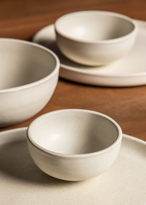 Mimo Homeware kom Dreamy Ivory - 15 cm - Set van 2