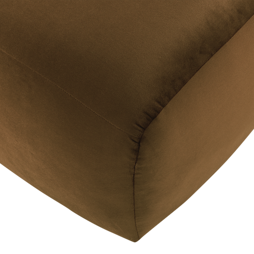WOOOD poef Mojo Base - Velvet - Honinggeel - 45x84x64