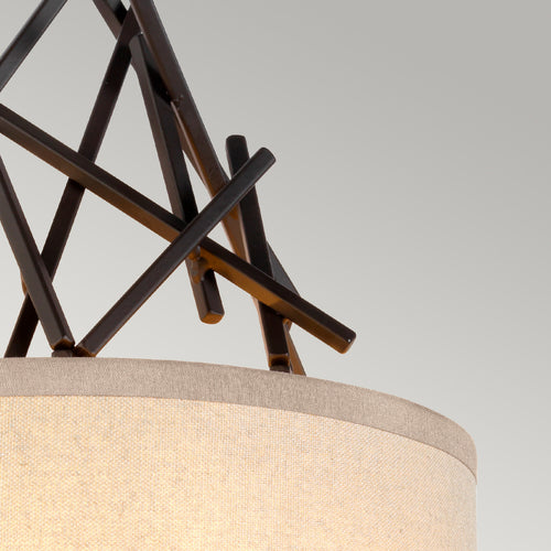 Taiko 2 Lichts Wandlamp Olde Brons