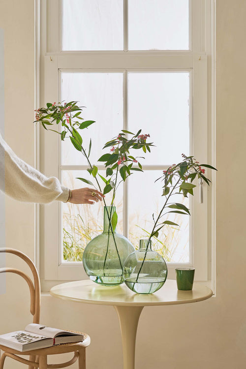 Pip Studio Glazen Vaas Groen 35 cm