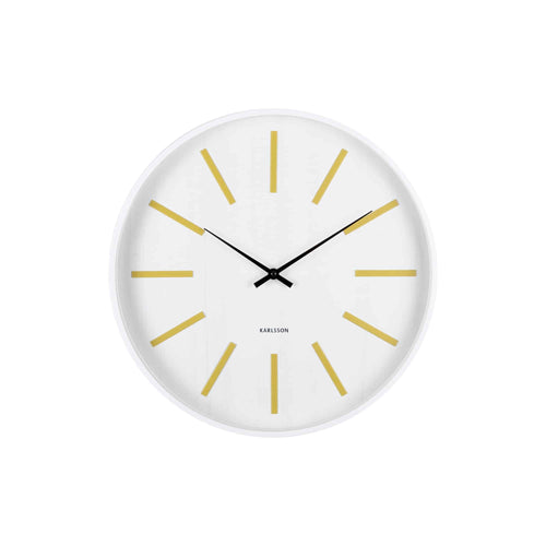 Karlsson wandklok Arruga Retro - geel - Ø40cm