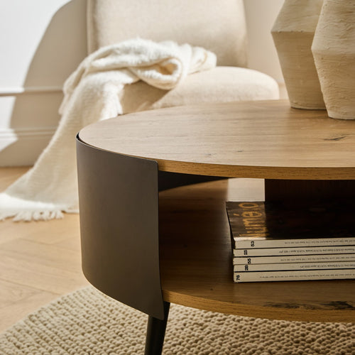 Calicosy - EKLO Salontafel - Eiken - 80x80x39 cm