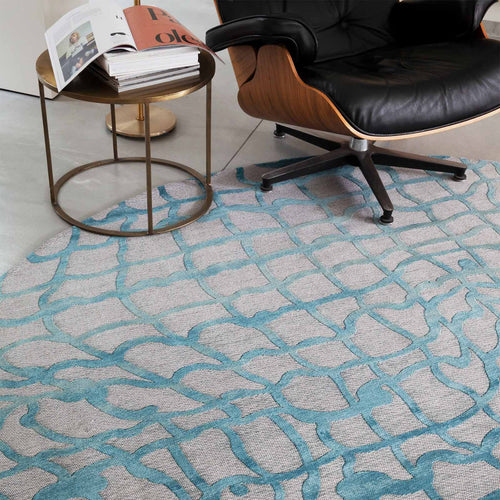 Louis De Poortere vloerkleed Blue Marine - blauw - 240x240cm