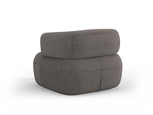 Micadoni Fauteuil Jenny boucle, grijs - 88x90x73cm
