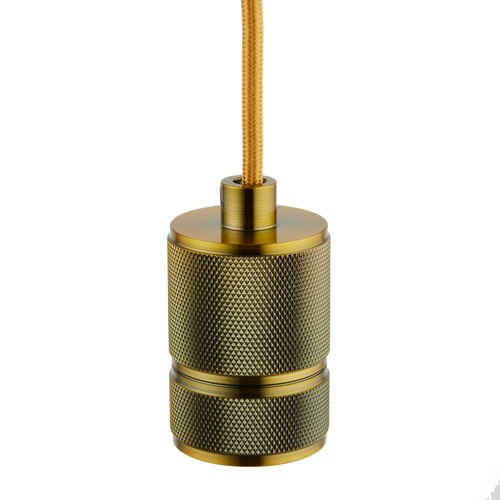 Lighto | Pendel Champagne Goud | Inclusief Lichtbron Rookglas | Classic | 1.5m Snoer | Met Plafondkap - vtwonen shop