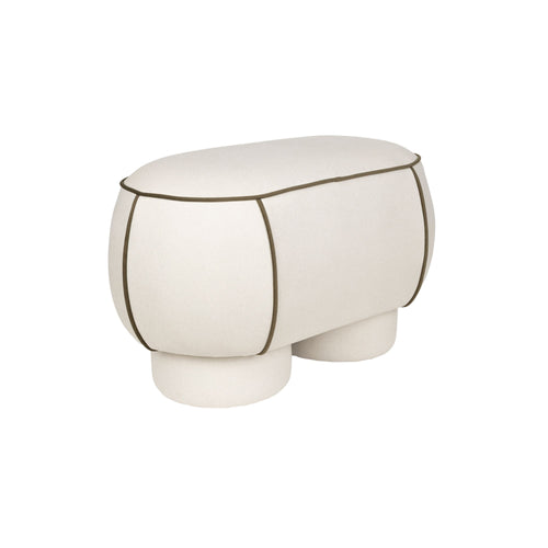 Housecraft Living Marina Bank Ovaal 77,5 cm Wit