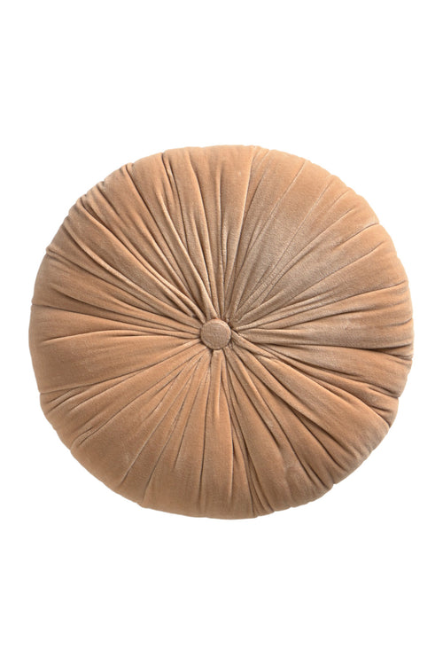Calma House Kussen Velour - Roze - Diam. 40x8