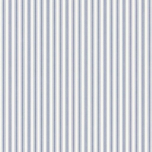 Borastapeter behang strepen vergrijsd blauw - 53 cm x 10.05 m - 660511