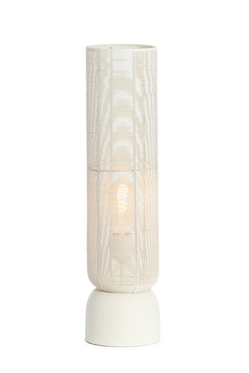 Light & Living tafellamp LEZUZA - Ø15.5x60.5cm - wit - vtwonen shop