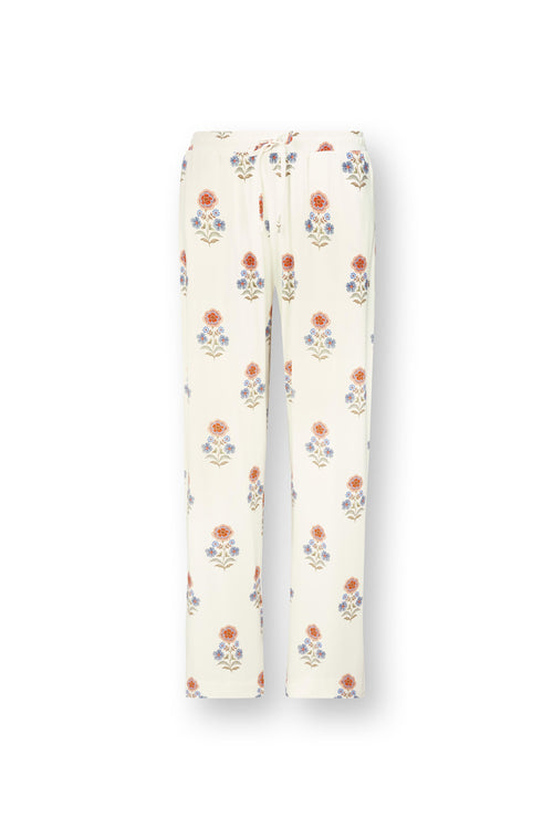 Pip Studio - Belin Pyjama Broek Dames - Tanaka - Wit - XXL