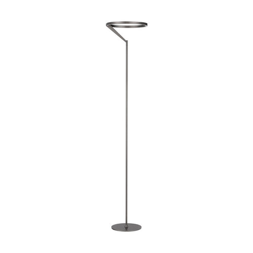 Nova Luce TILIA  Tilia LED-vloerlamp met geïntegreerde afwerking, mat nikkel, aanraakgevoelige dimbare LED-verlichting, 26W, 1149lm, 3000K