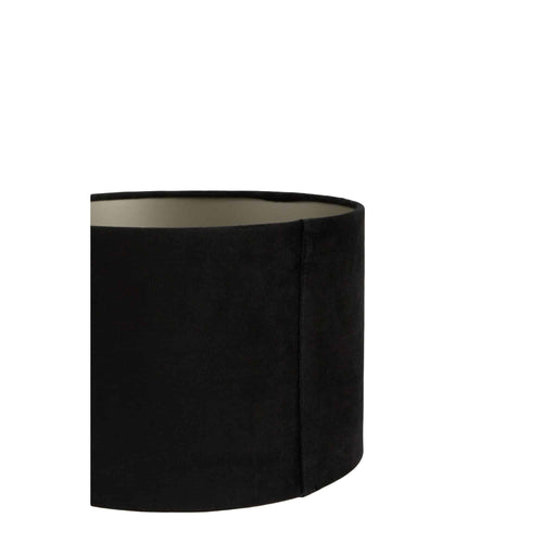 Light & Living lampenkap Velours - zwart - Ø30cm