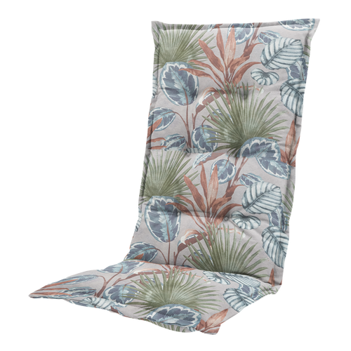 Madison tuinstoelkussen hoge rug Cala - multikleur - 123x50x5cm - set van 4