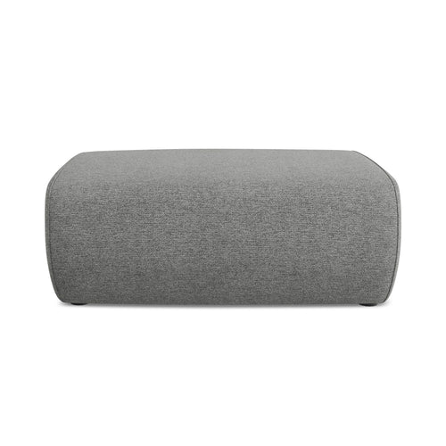 LaMiaSofa Poef Palermo - chenille stof - olifant - 100x70x39