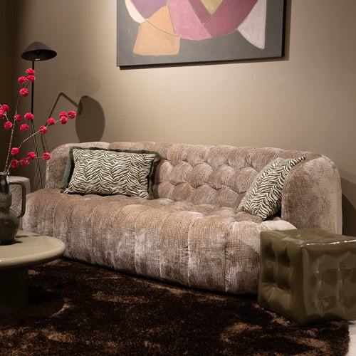 DÉJA Living 3-zits Bank Trones - Taupe Stof - 230x100x75cm
