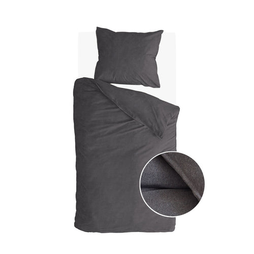 Walra - Dekbedovertrek Soft Comfort - 140x220 cm - Antraciet