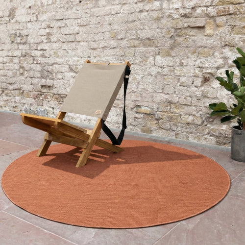 Rond buitenkleed Tone roest - Interieur05
