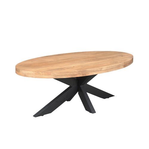 Starfurn Salontafel Dakota - Ovaal Naturel Hout - 130x70x40cm