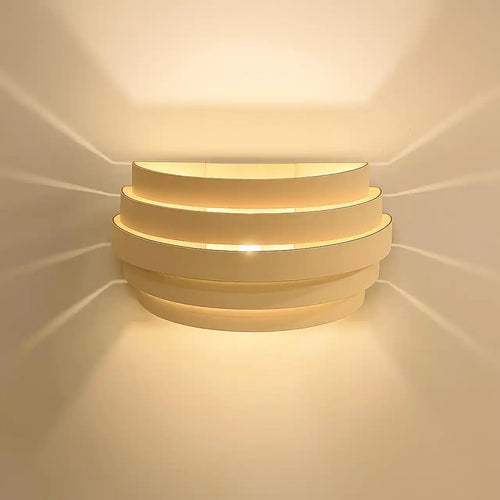 Highlight wandlamp Scudo - 1 lichts - 12.5  x 12.5   cm - beige