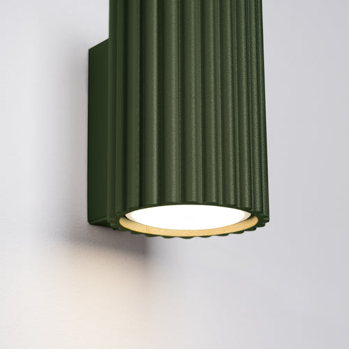 Sollux Lighting Wandlamp KARBON 10 olijfgroen - 6,5x8,5x10cm