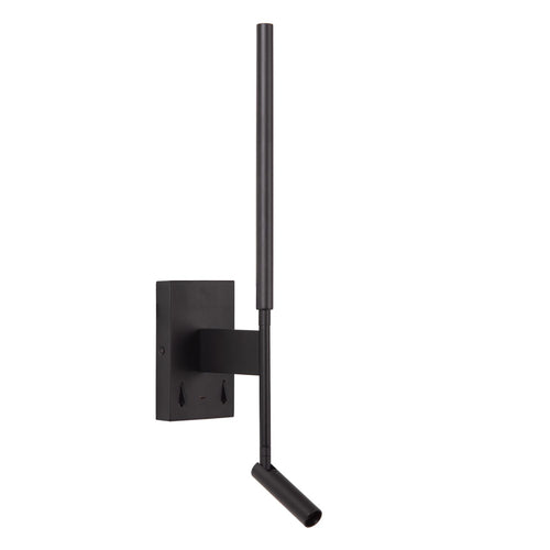 Lucide wandlamp FINAN - Geïntegreerde LED - Zwart