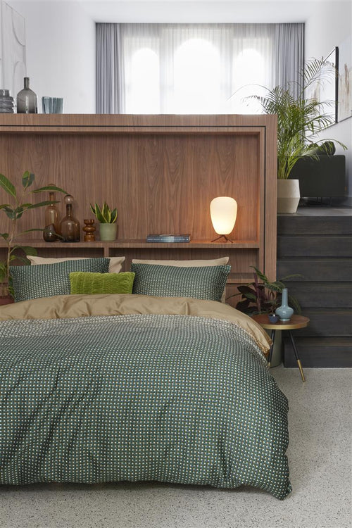 Beddinghouse dekbedovertrek Alvaro - 200x200/220 cm - groen - vtwonen shop