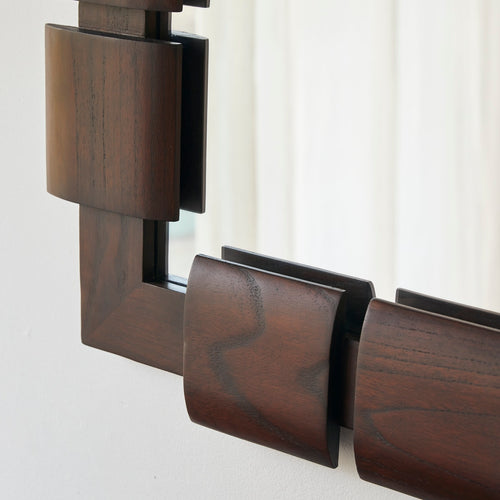 Tikamoon Spiegel in mindi 85 x 67,5 cm - Bruin - vtwonen shop