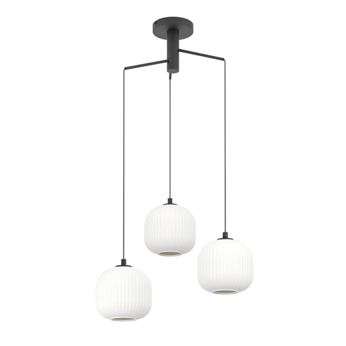 EGLO hanglamp Mantunalle - e27 - ø 62 cm - zwart/wit - vtwonen shop