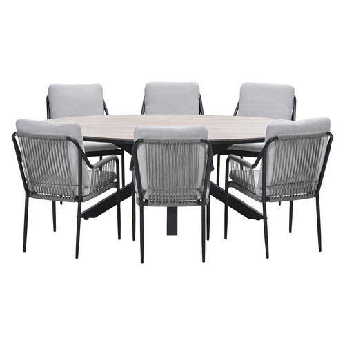 Garden Impressions tuinset Stevie - Tulli - taupe - 180x115 cm - 5-delig