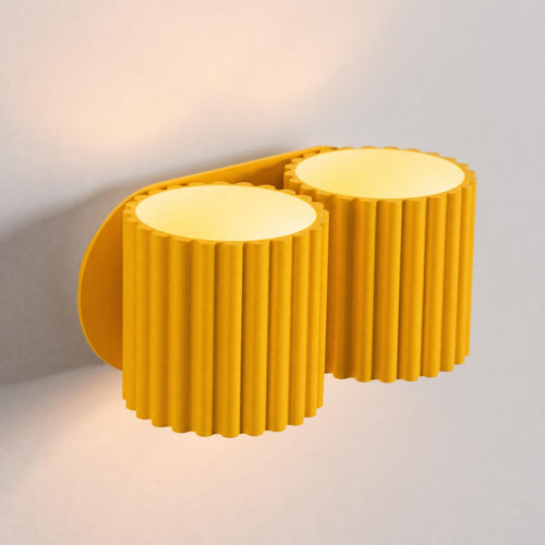 Sollux Lighting Wandlamp AURA 2 geel G9 - 21x12x10cm
