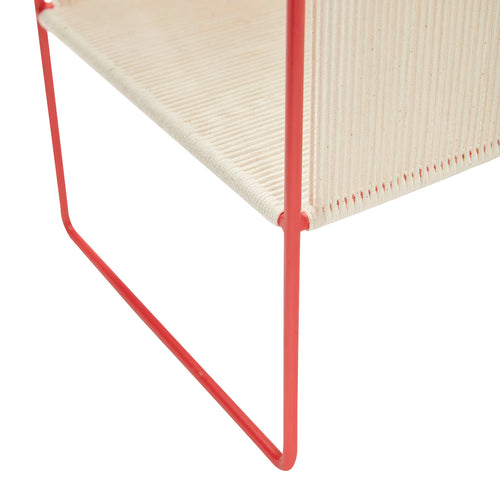 Hübsch tijdschriftenhouder String - katoen/iron - 41x25xh50cm