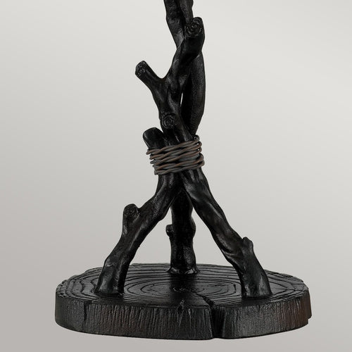Tischleuchte im Tiffany-Stil Valiant Bronze, Kunstglasschirm 2x E27