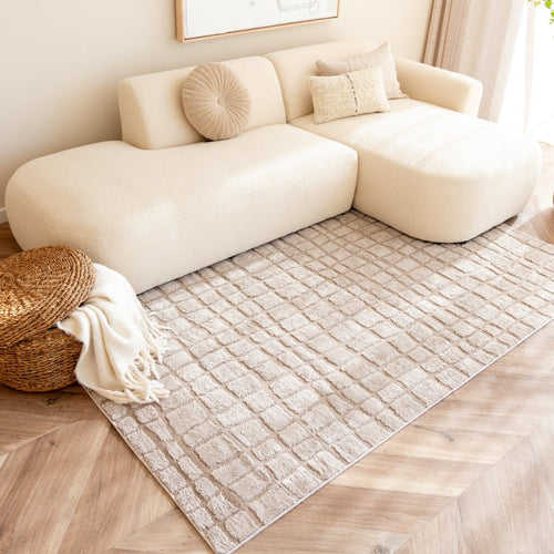 Interieur05 Scandinavisch vloerkleed Malin zand