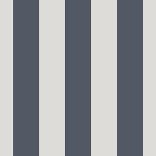 Sanders & Sanders behang strepen donkerblauw en grijs - 53 cm x 10.05 m - 640685