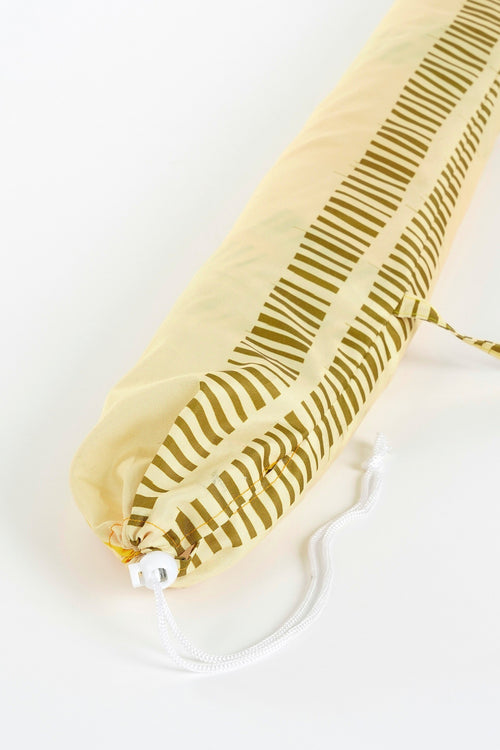 Mica Decorations Stripe Strandparasol - H180 x Ø160 cm - Geel - vtwonen shop