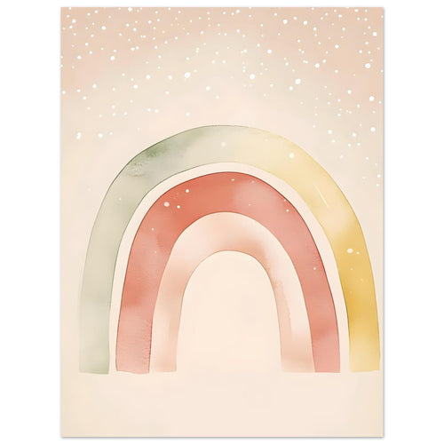 Artfulprints  Zachte regenboog   poster 30x40 cm - vtwonen shop