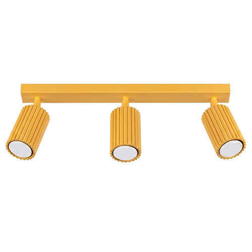 Sollux Lighting Plafondlamp KARBON 3L geel - 45x6,5x16,5cm